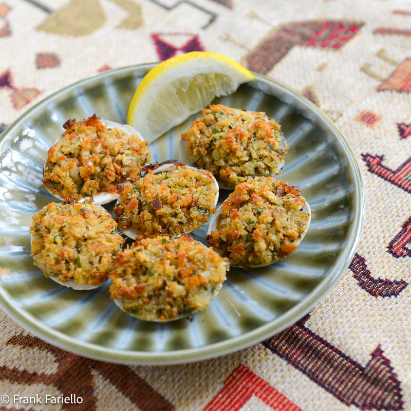 Clams Oreganata - Stuffed With Garlicky Breadcrumbs - Sip and Feast